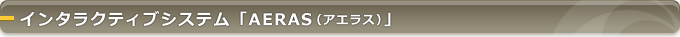 インタラクティブシステム「AERAS（アエラス）」